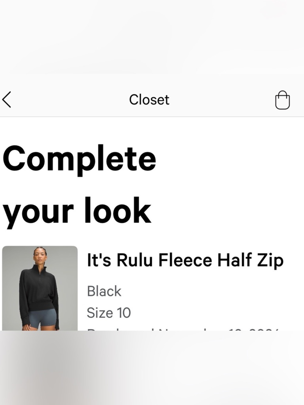 LULULEMON IT'S RULU 1/2 zip - Picture 5 of 5